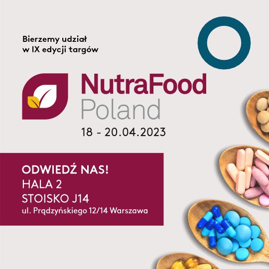 Zaproszenie na targi NutraFood Poland 18-20.04.2023